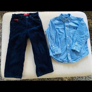 Ralph Lauren/Chaps Shirt/pants bundle Boy’s sz 3t